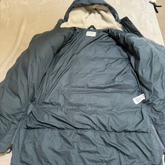 Rei Down Quilted Hooded Puffer Coat Womens XL Blue Mid Length Winter Jacket READ - Picture 7 of 16